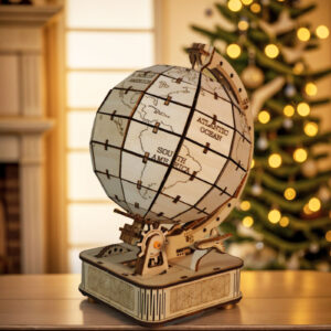 Globo Terráqueo Rompecabezas 3D de Madera
